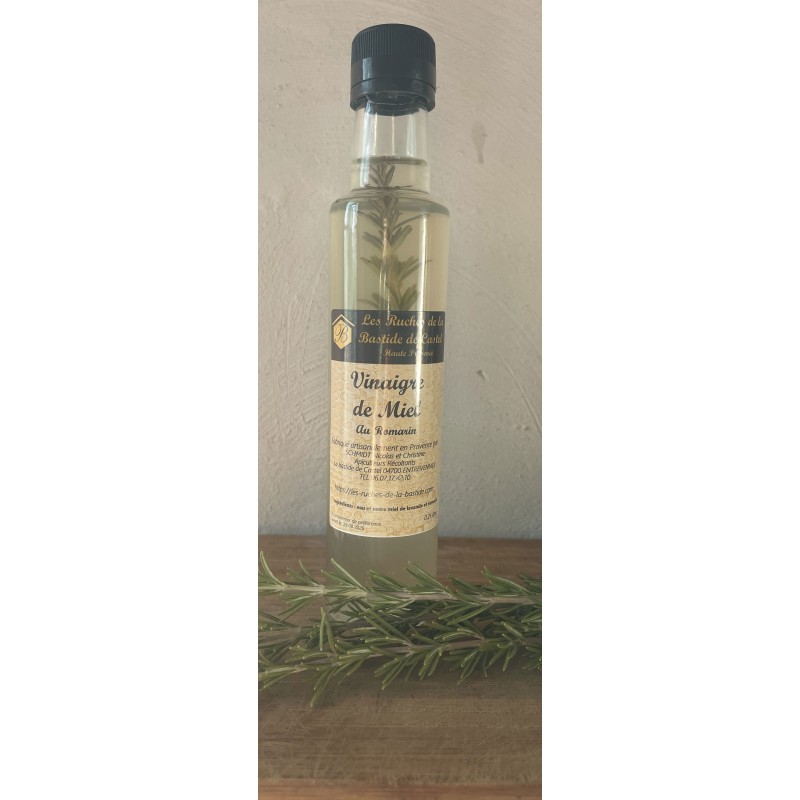 Vinaigre de miel artisanal au romarin  0.25l