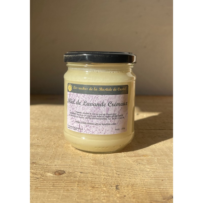 Pot de miel de lavande crémeux 250g recolte 2025