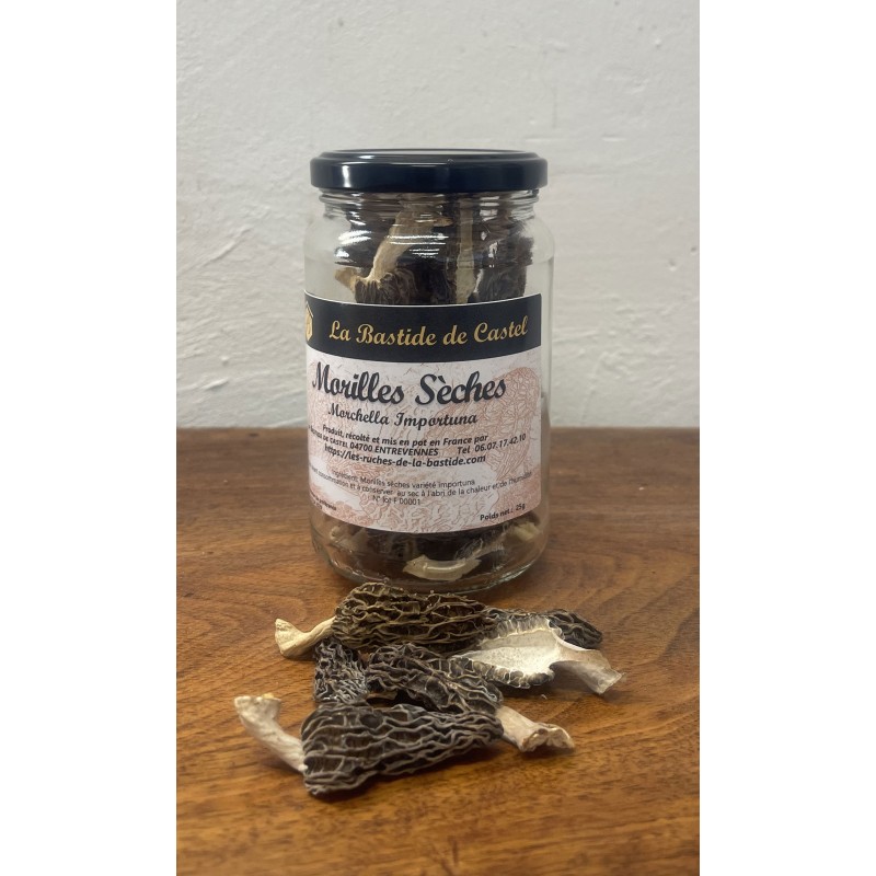 Morilles sèchede Provence en pot de 25g